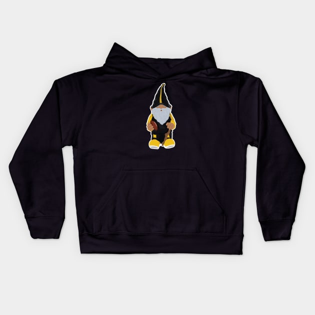 Pittsburgh Football Gnome Kids Hoodie by Steel City Underground